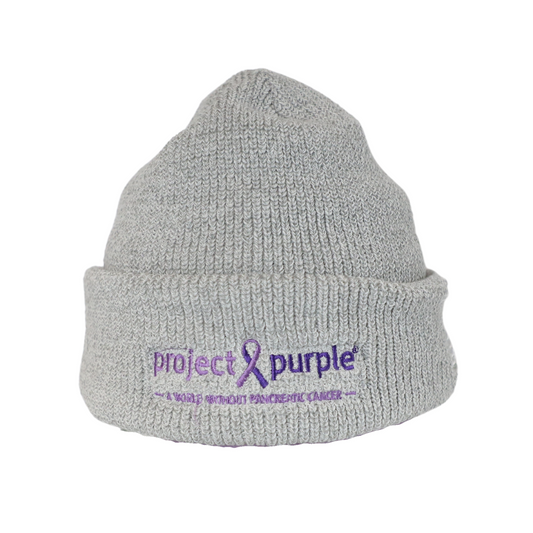 Project Purple x New Balance Cuff Knit Beanie - Gray