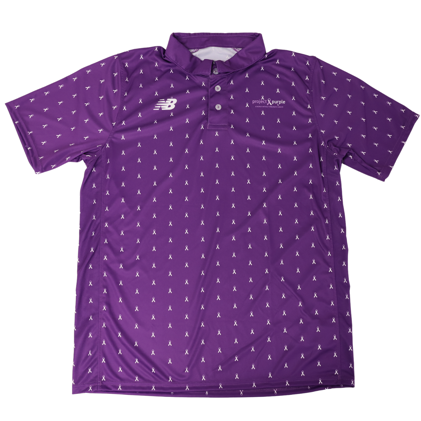 Purple Golf Polo with Ribbons mens