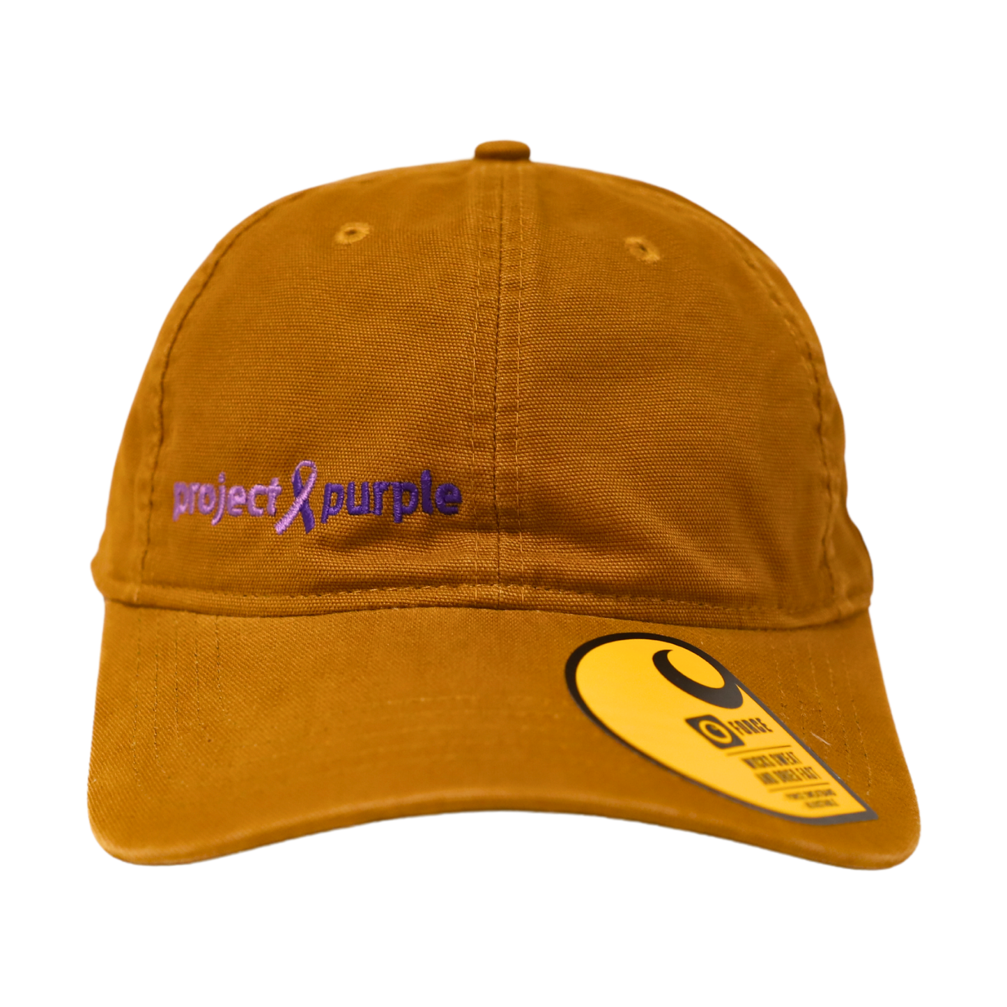 brown project purple carhartt hat