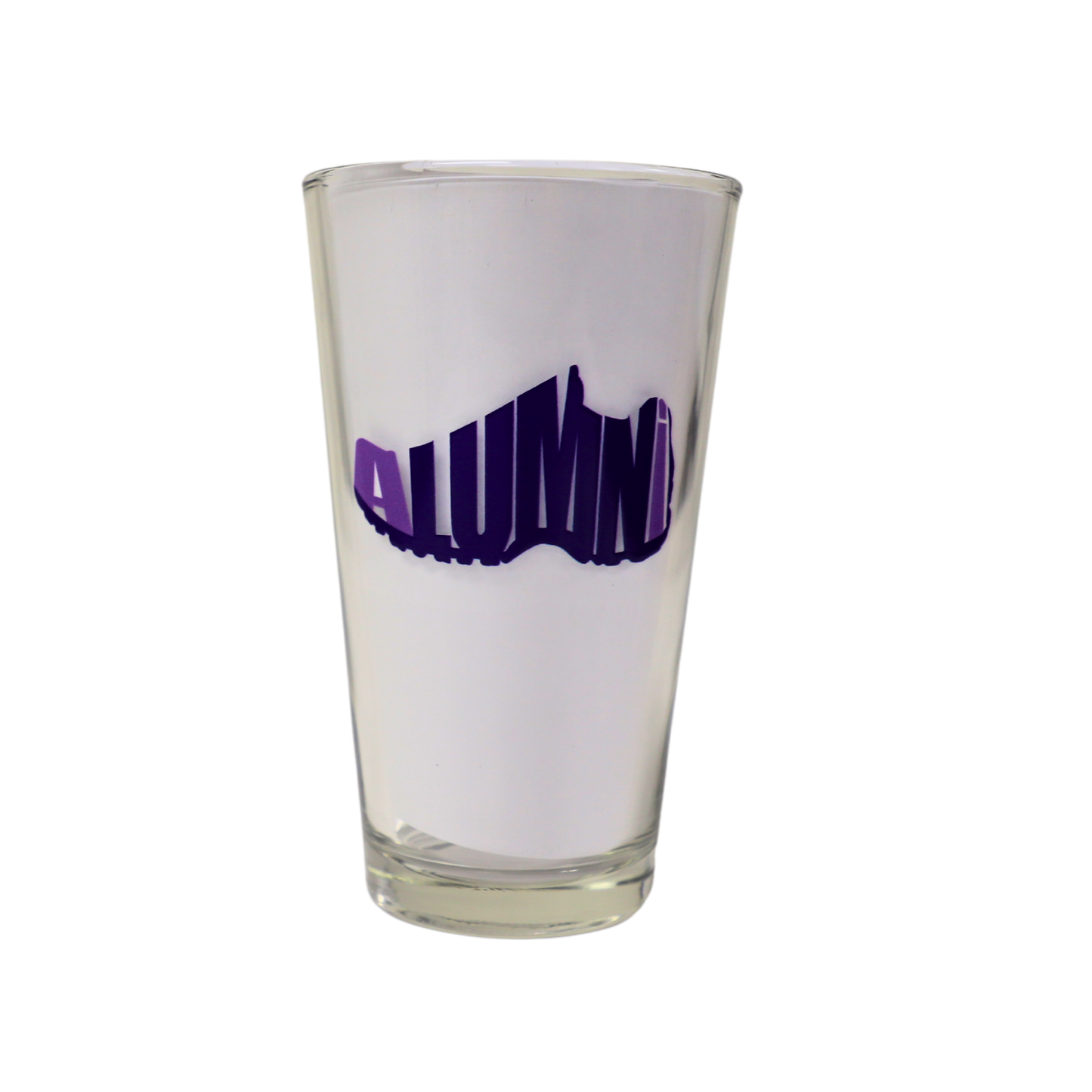 Project Purple Alumni Logo Glass