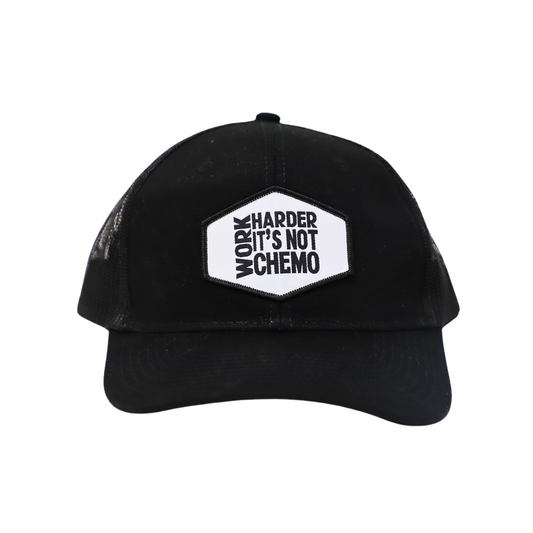 Front side work harder hat