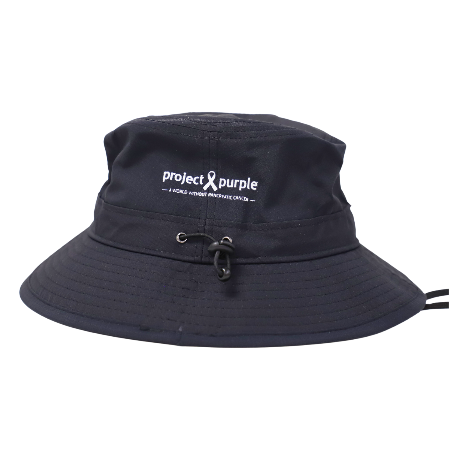 black golf classic bucket hat back side