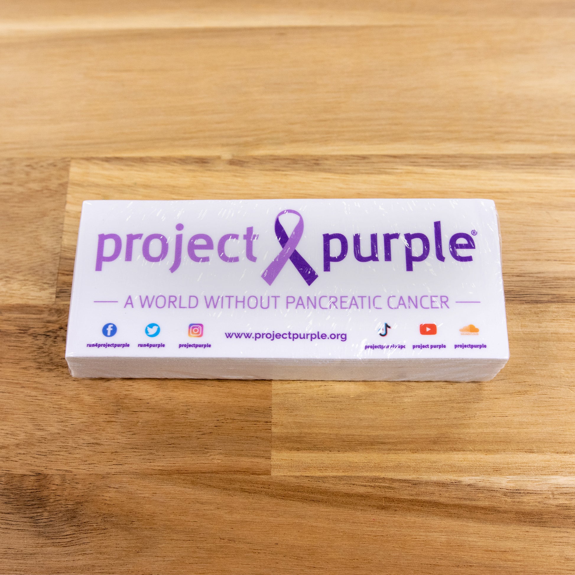 project purple logo stickers